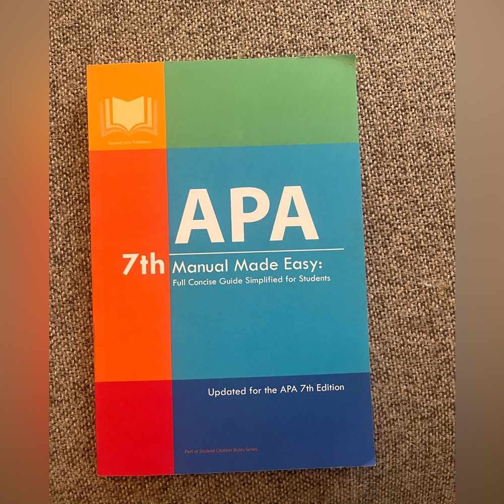 APA paperback manual